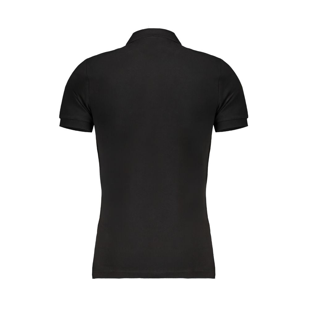 Black Cotton Polo Shirt