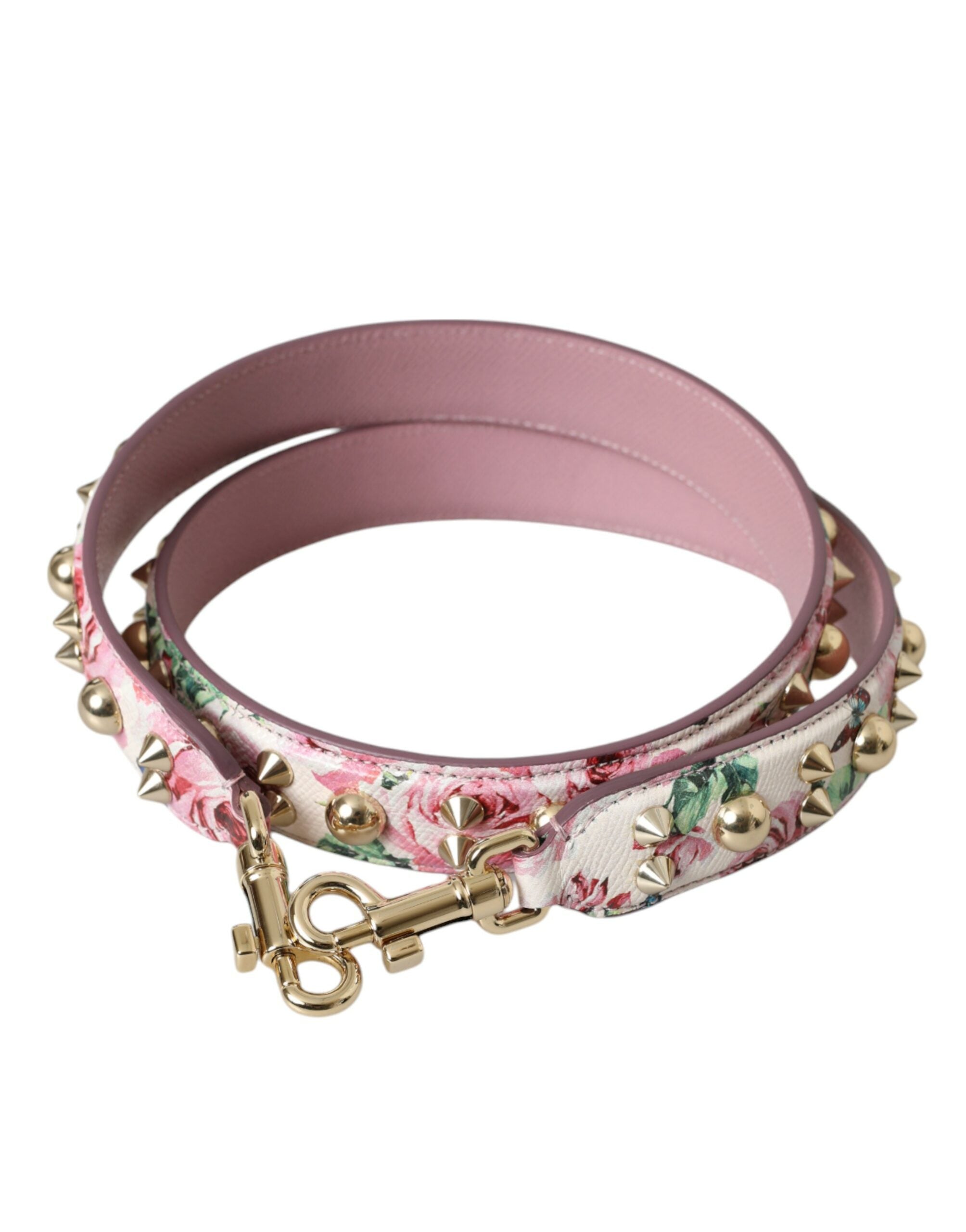 Pink Floral Handbag Accessory Shoulder Strap