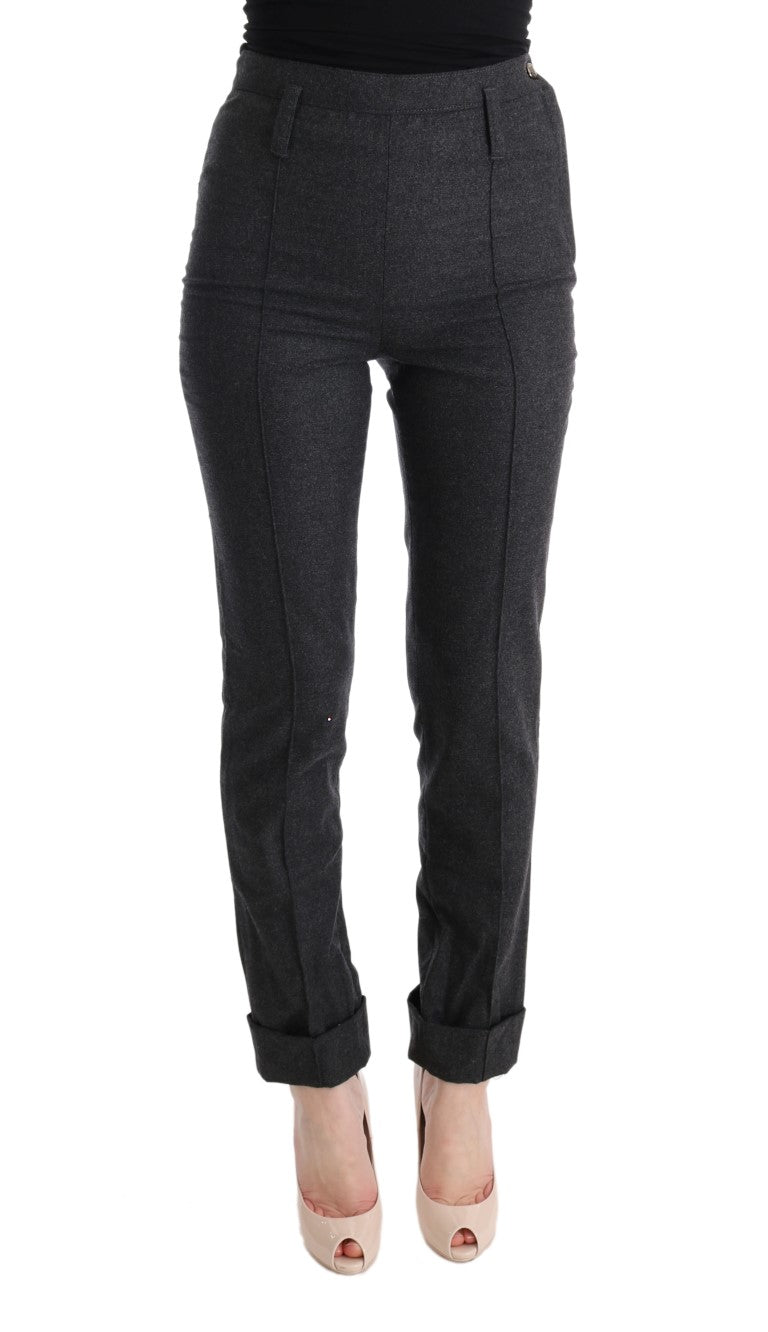 Ermanno Scervino Chic Gray Casual Skinny Pants