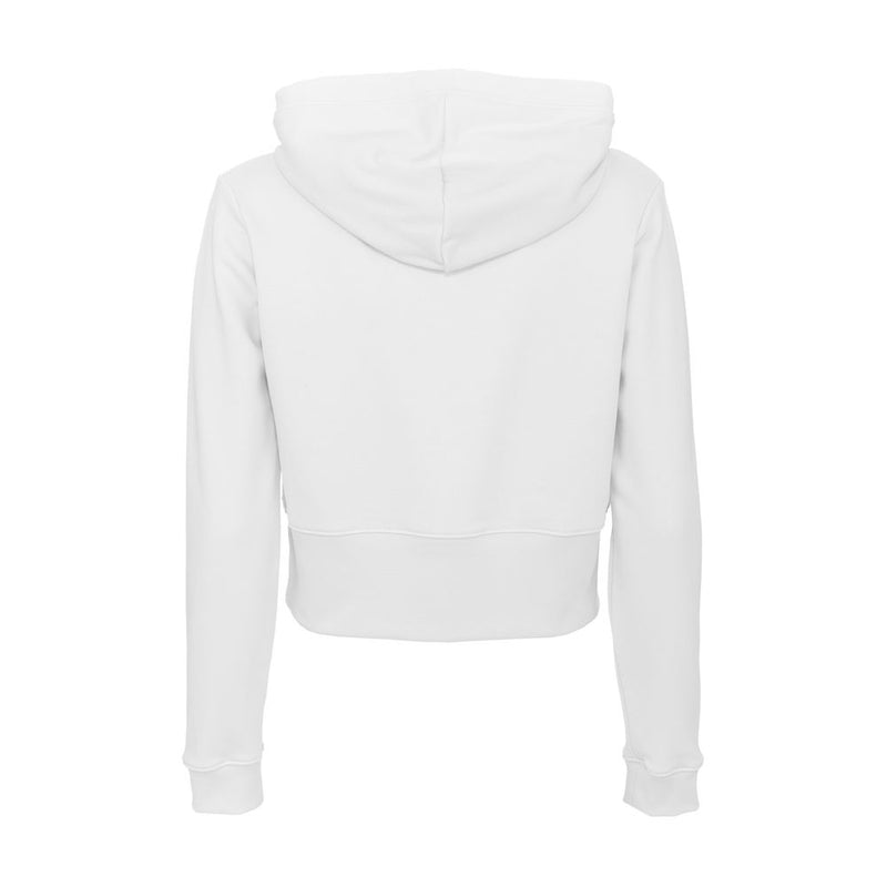 Imperfect White Cotton Womens Hoodie