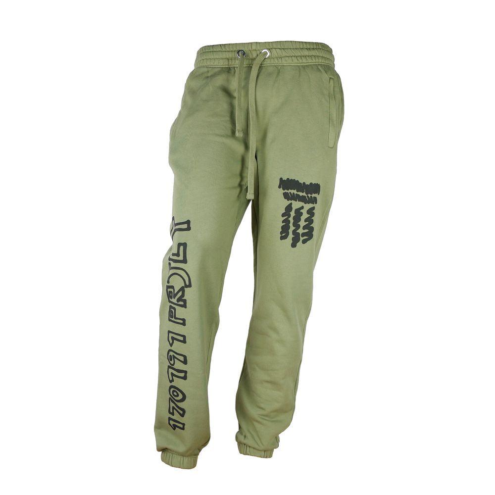 Diego Venturino Green Cotton Men Trouser