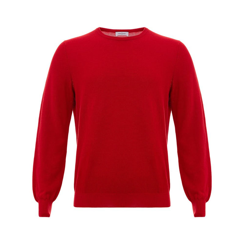 Gran Sasso Red Cotton Sweater