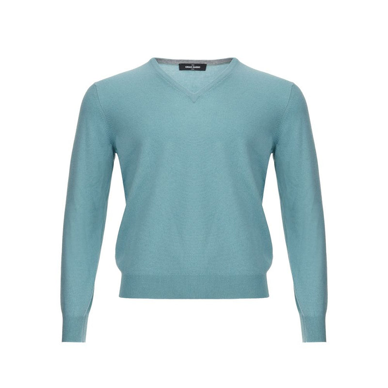 Gran Sasso Turquoise Cashmere Sweater Elegance