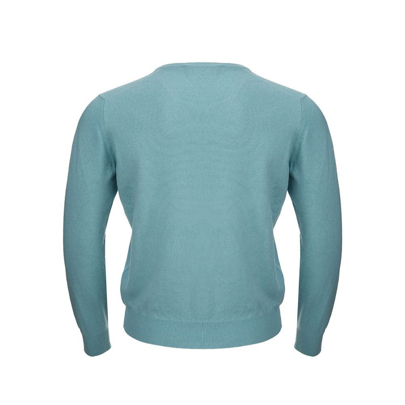 Gran Sasso Turquoise Cashmere Sweater Elegance