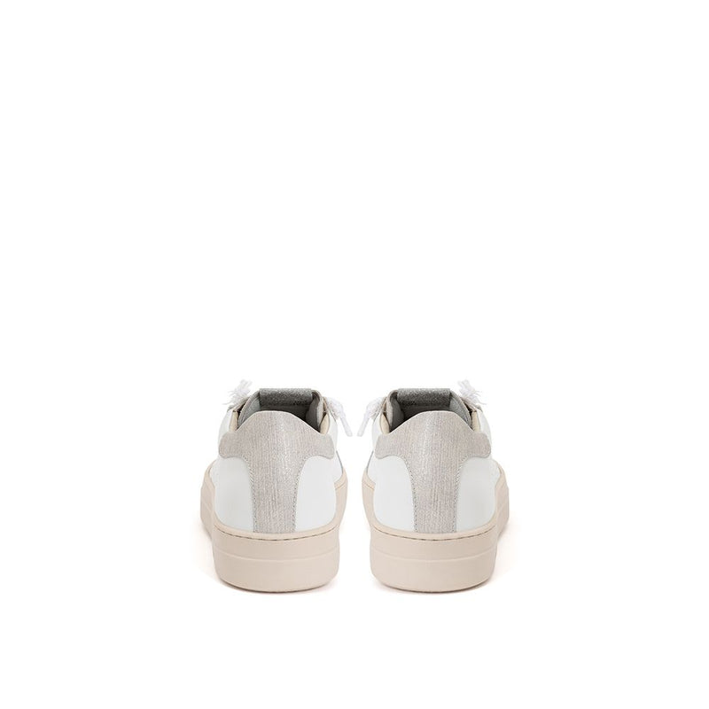 P448 Elegant White Leather Sneakers