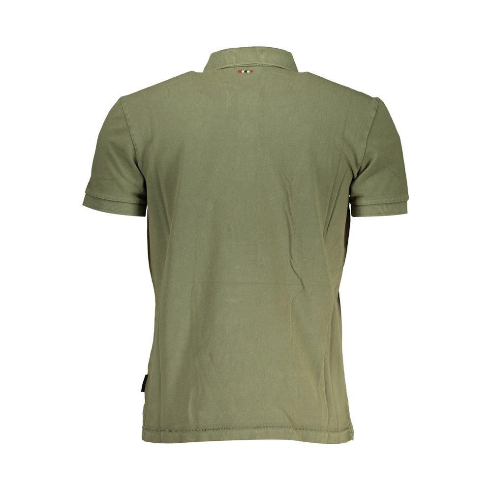 Napapijri Green Cotton Men Polo