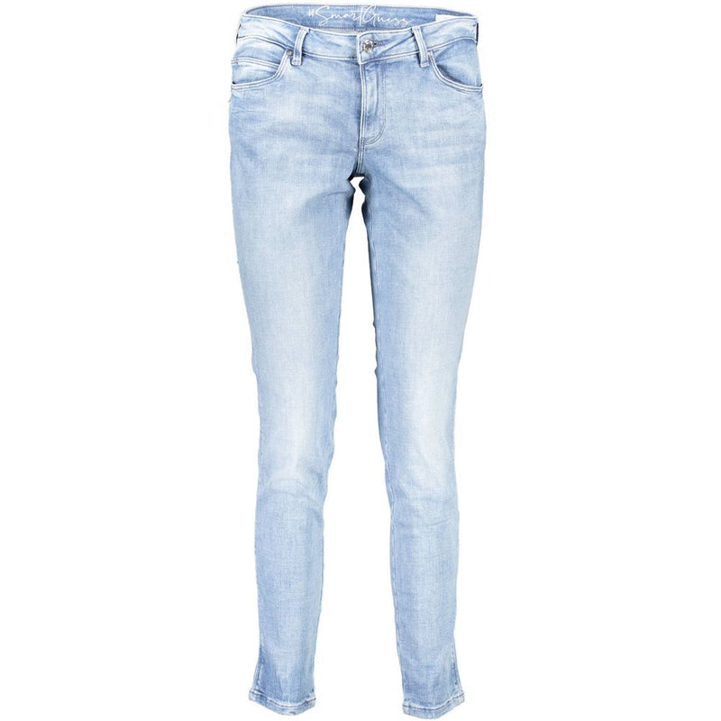 Guess Jeans Light Blue Cotton Women Jeans