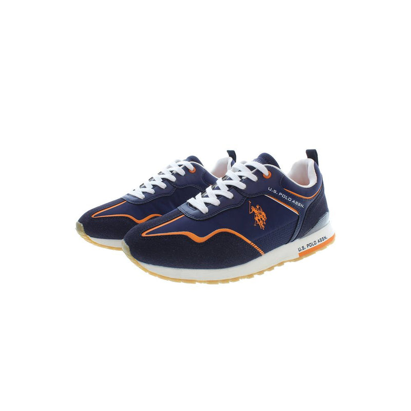 U.S. POLO ASSN. Blue Polyester Men Sneaker