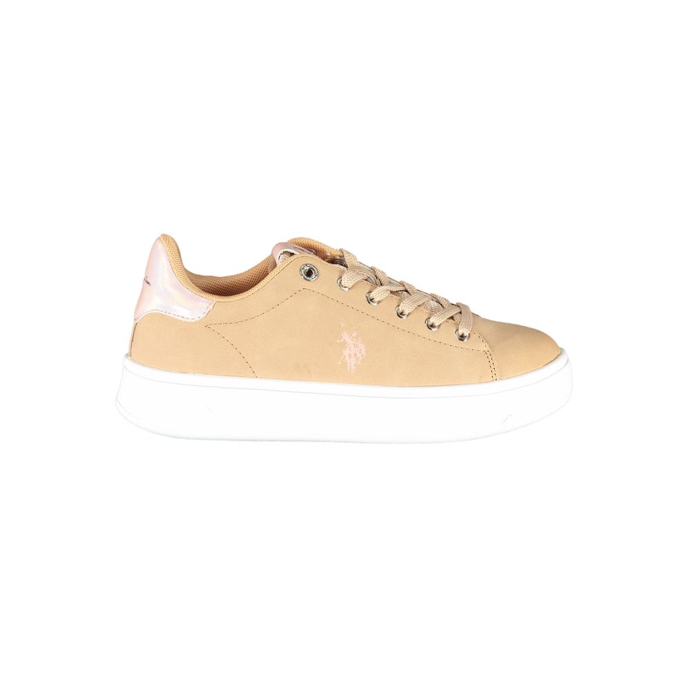 U.S. POLO ASSN. Beige Polyester Women Sneaker