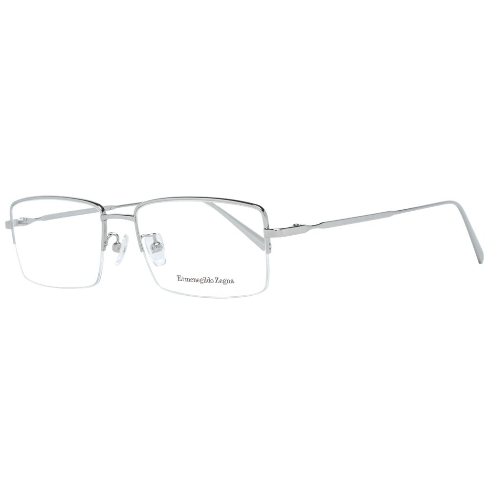 Ermenegildo Zegna Silver Men Optical Frames