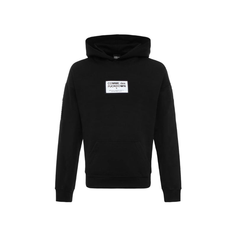 Comme Des Fuckdown Black Cotton Sweater