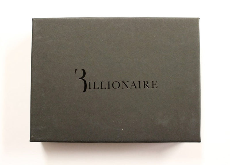 Billionaire Italian Couture Elegant Leather Men's Wallet in Brown