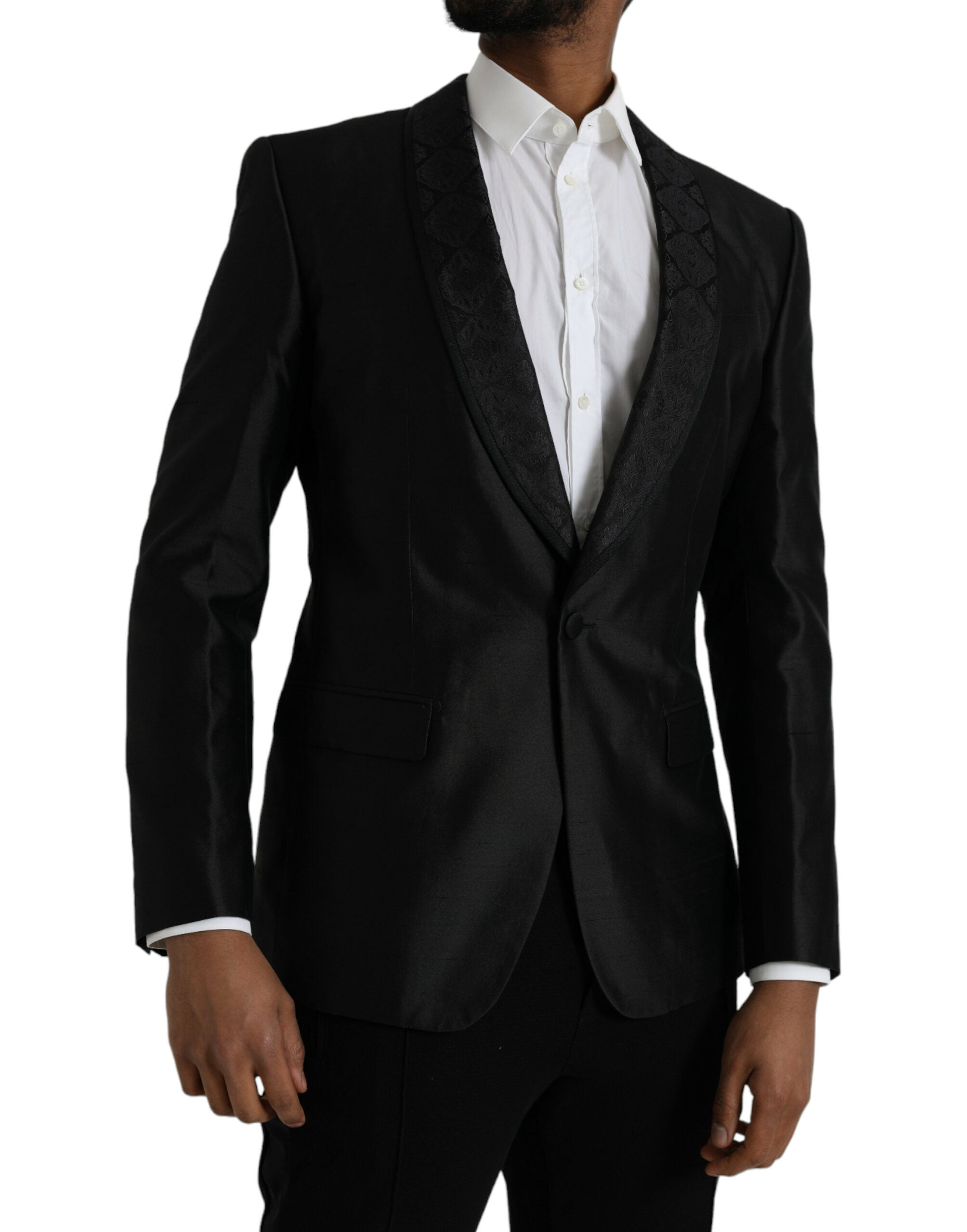 Black MARTINI Single Breasted Coat Blazer - Divitiae Glamour