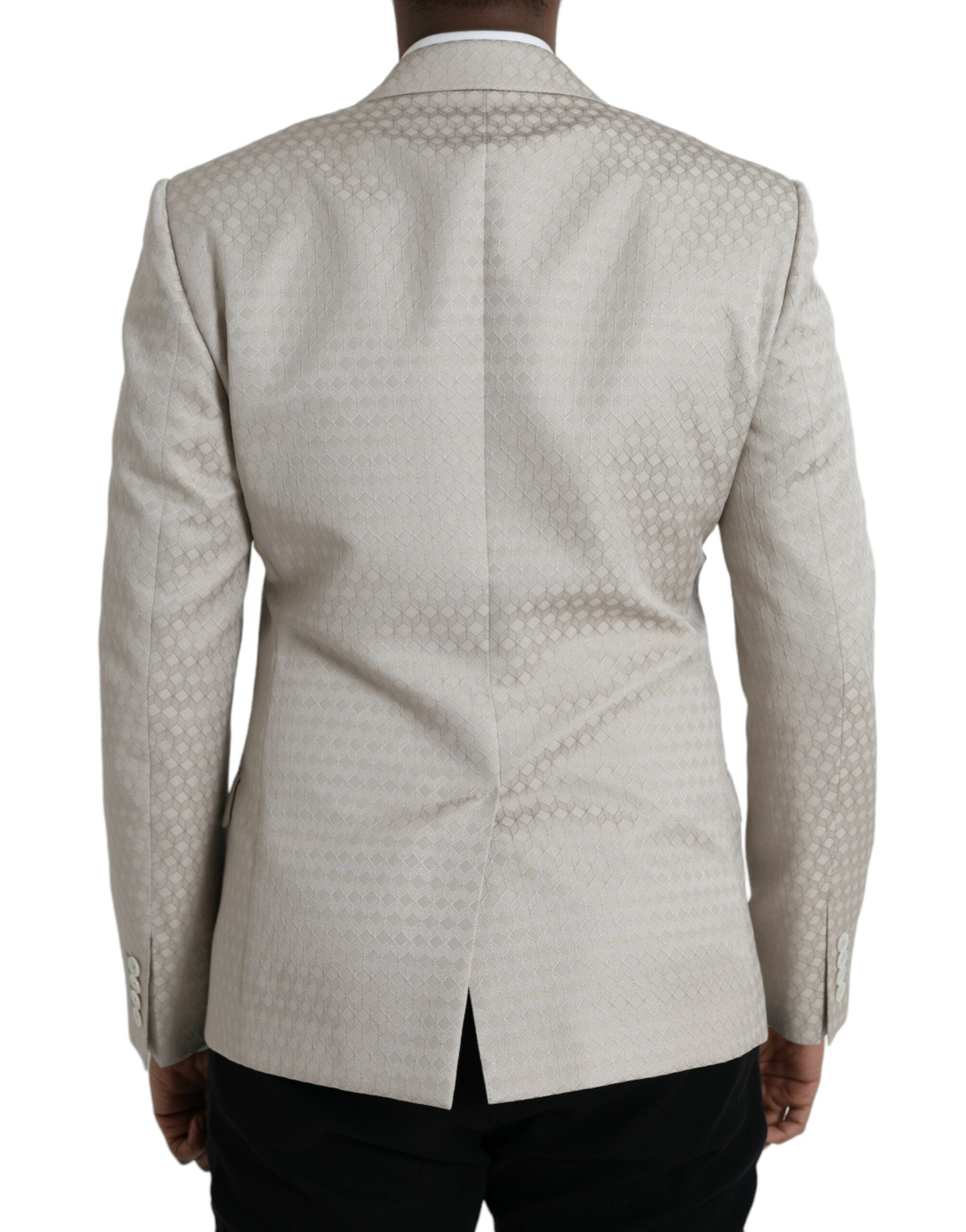 Beige MARTINI Single Breasted Coat Blazer - Divitiae Glamour