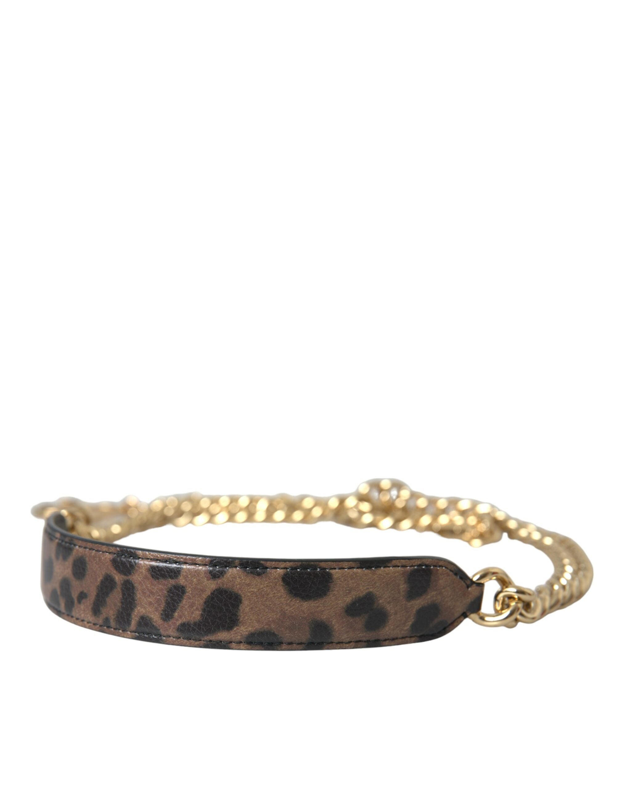 Brown Leopard Handbag Accessory Shoulder Strap - Divitiae Glamour