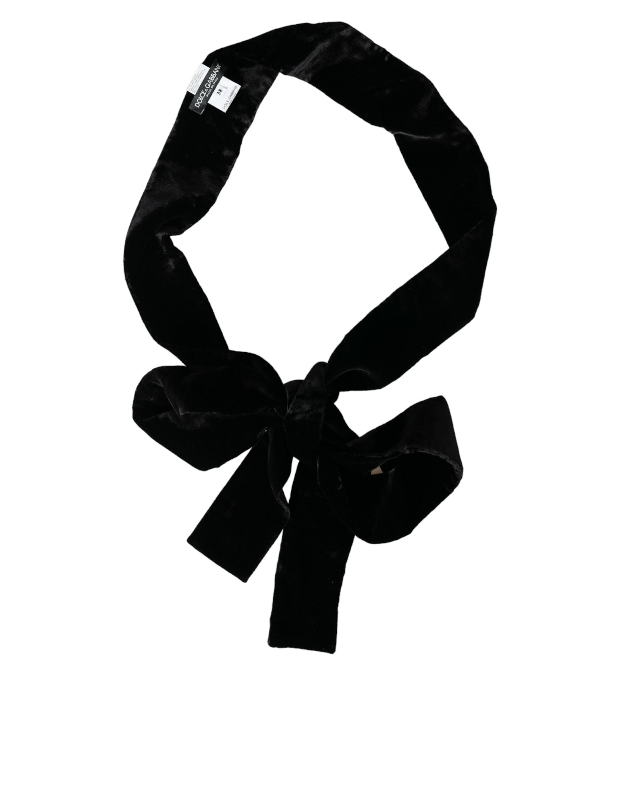 Black Viscose Wide Waist Women Belt - Divitiae Glamour