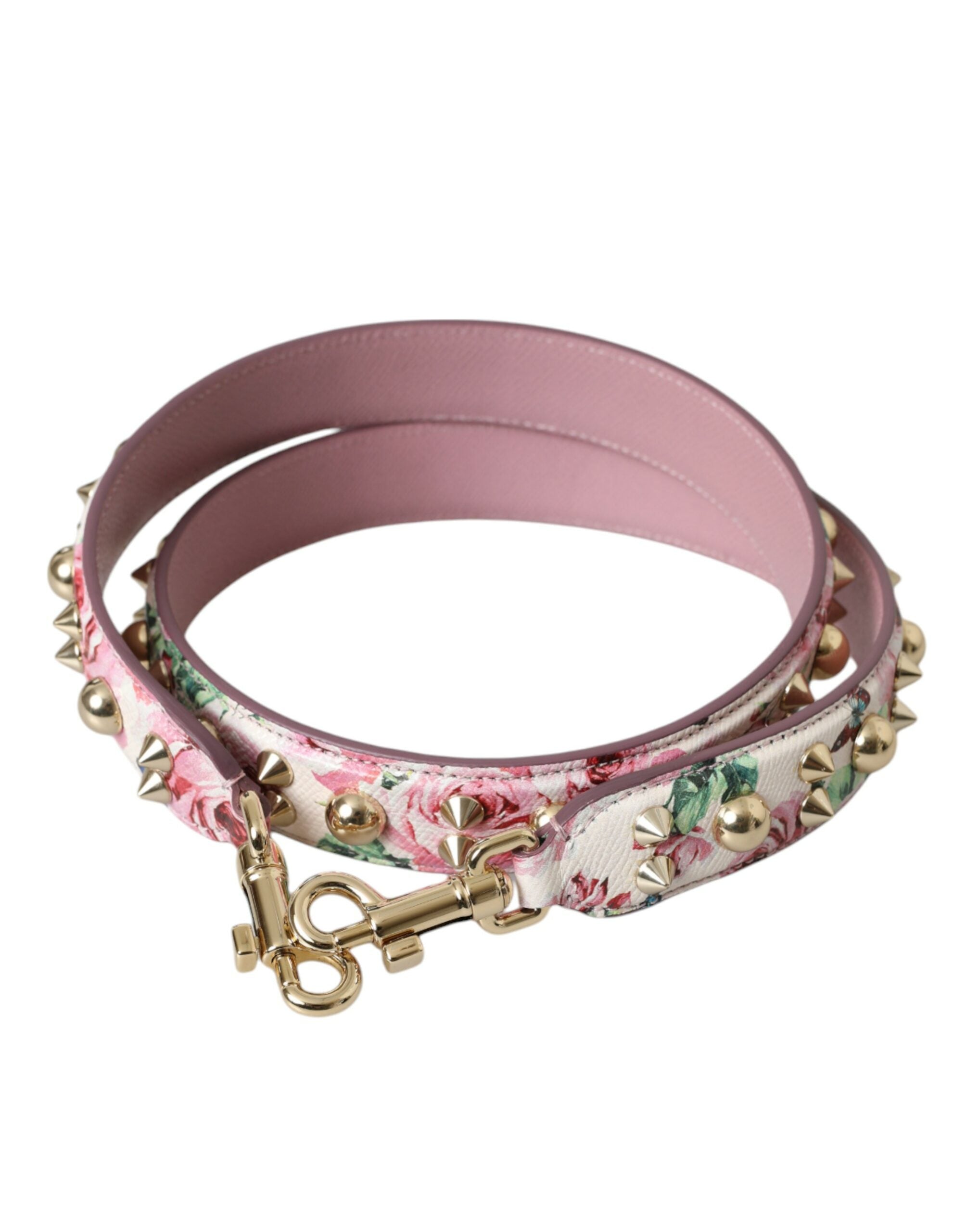 Pink Floral Handbag Accessory Shoulder Strap - Divitiae Glamour