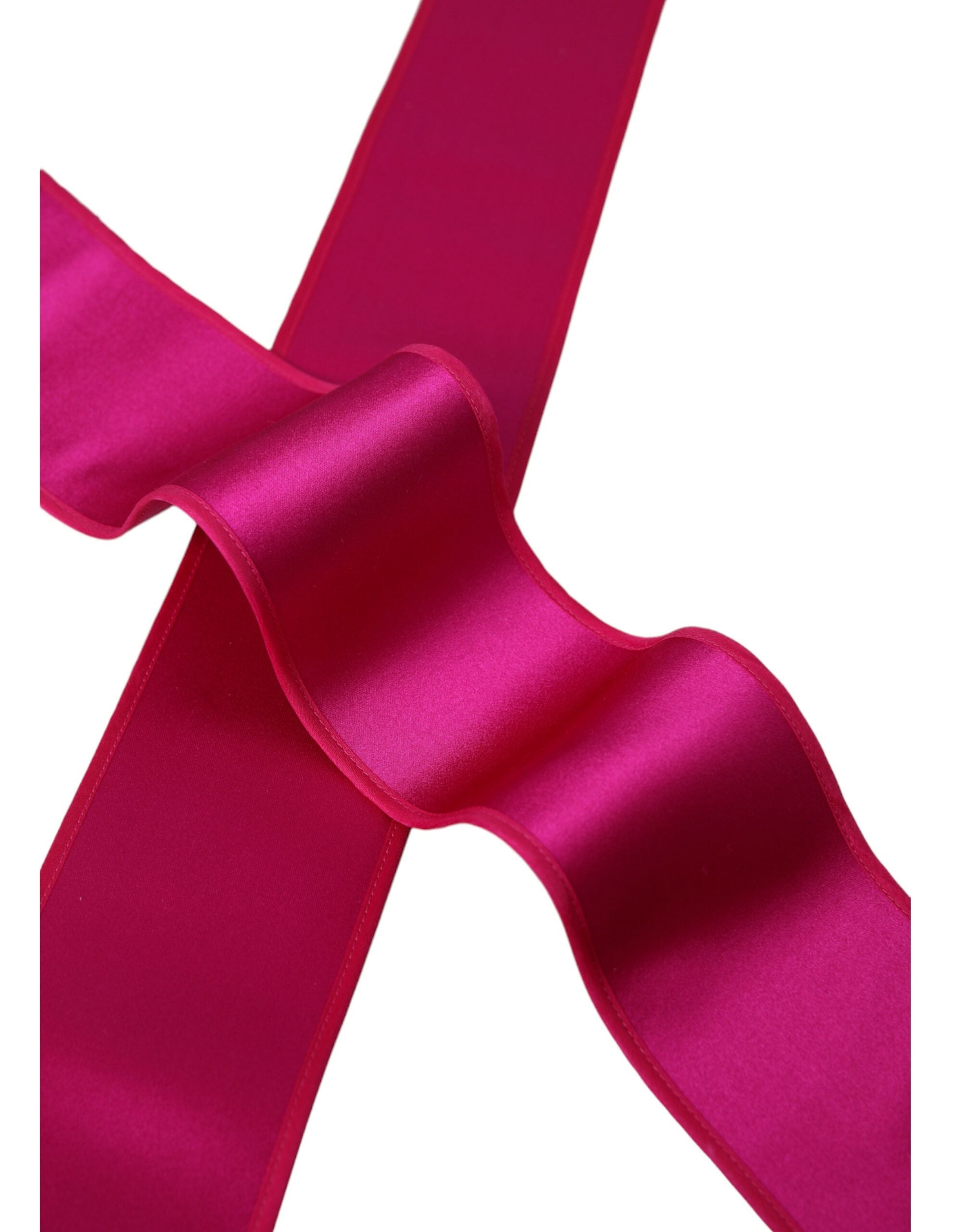 Fuchsia Pink Silk Waist Women Belt - Divitiae Glamour