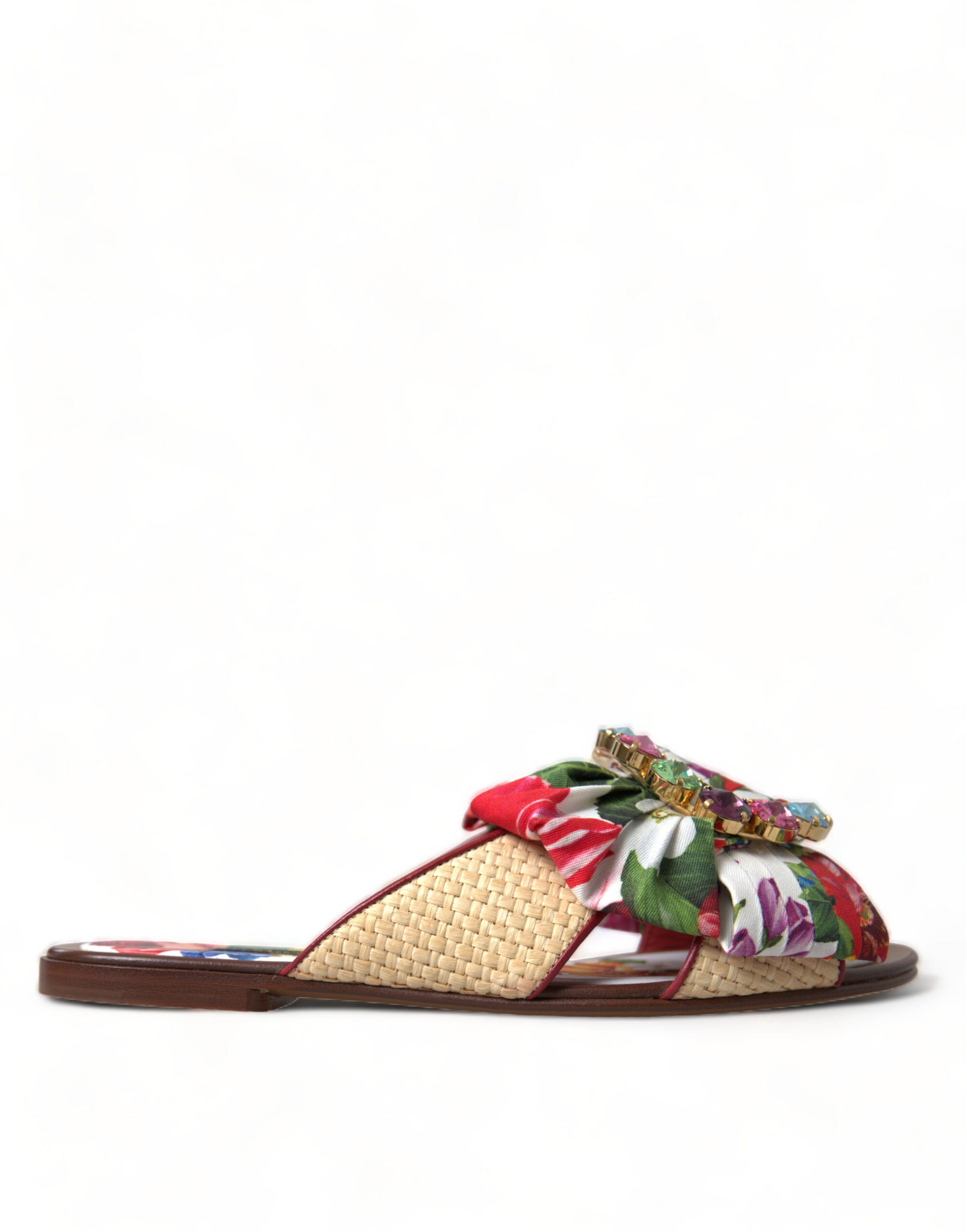 Exquisite Floral Print Flat Sandals - Divitiae Glamour