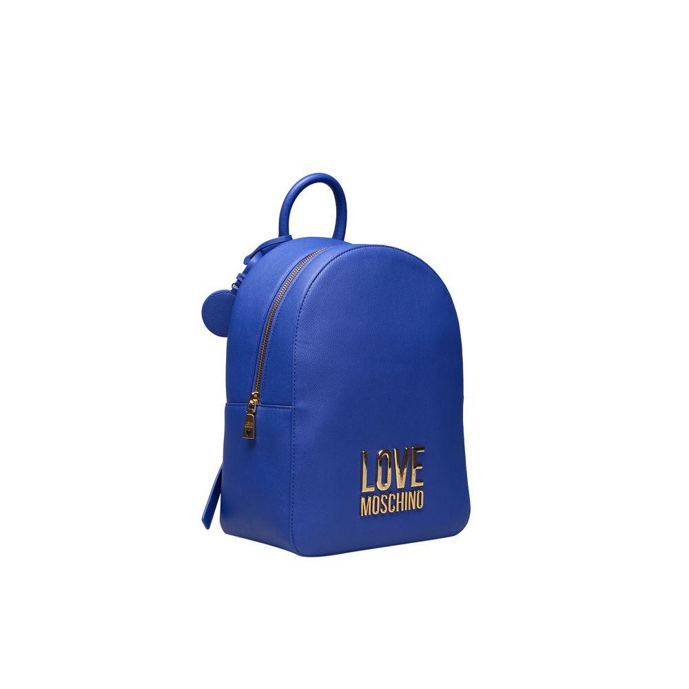 Love Moschino Blue Polyethylene Women Backpack