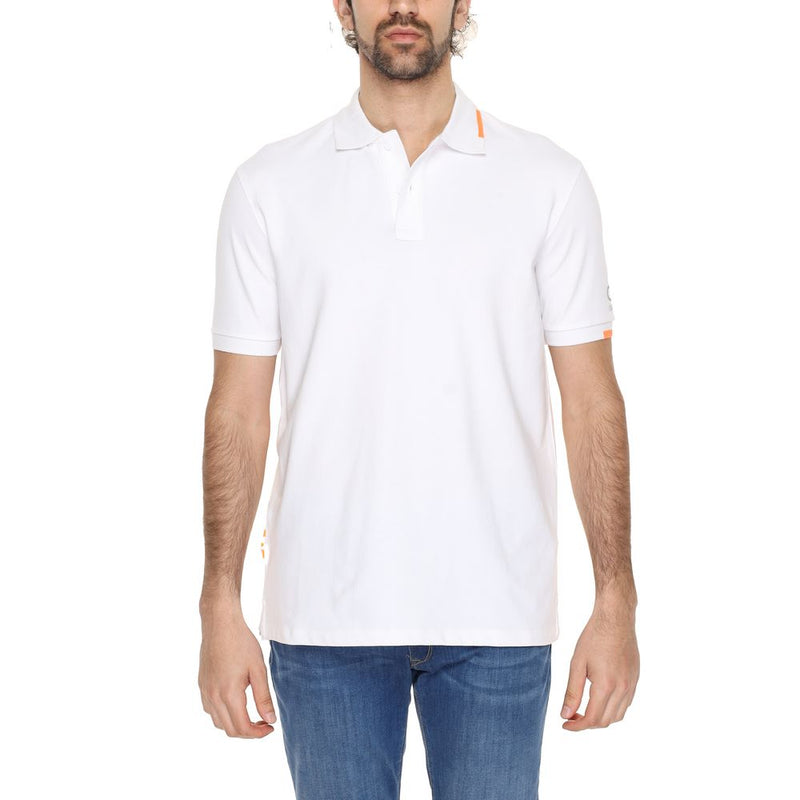 Suns White Cotton Polo Shirt