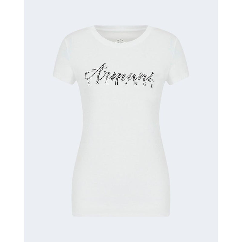 Armani Exchange White Cotton Tops & T-Shirt