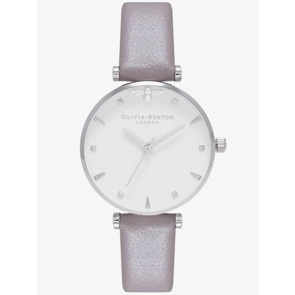 Olivia Burton Gray Synthetic Leather Watch