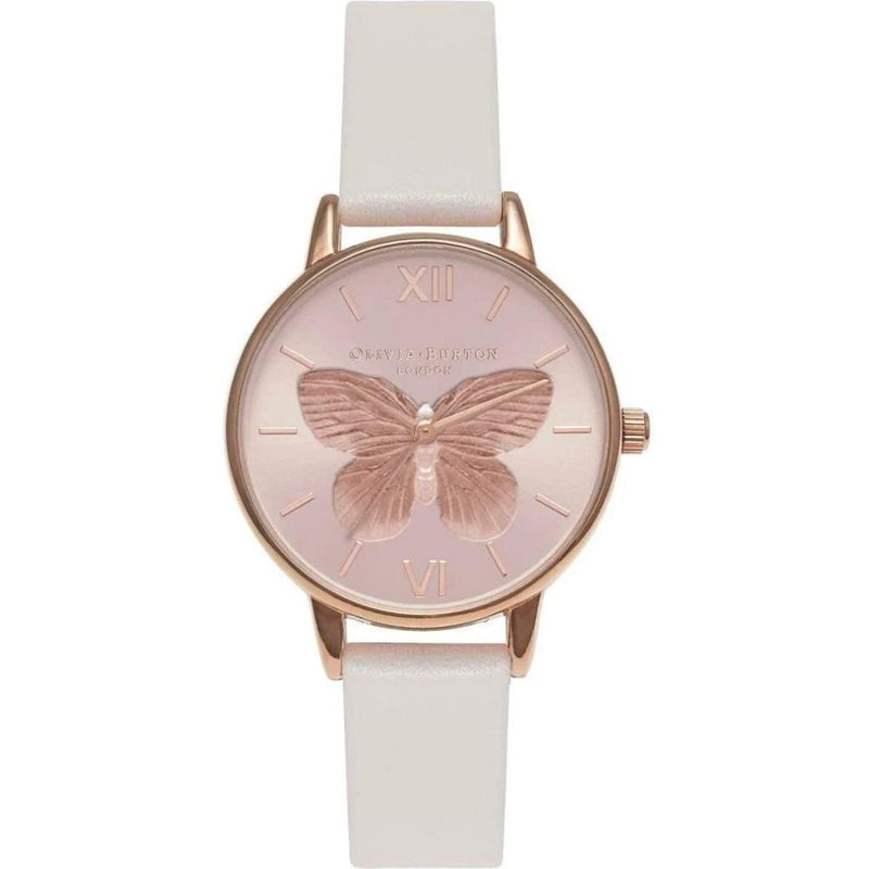 Olivia Burton White Synthetic Leather Watch