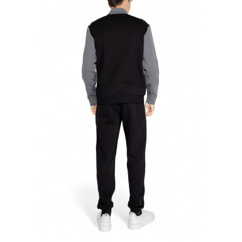 EA7 Emporio Armani Black Cotton Sweatsuit