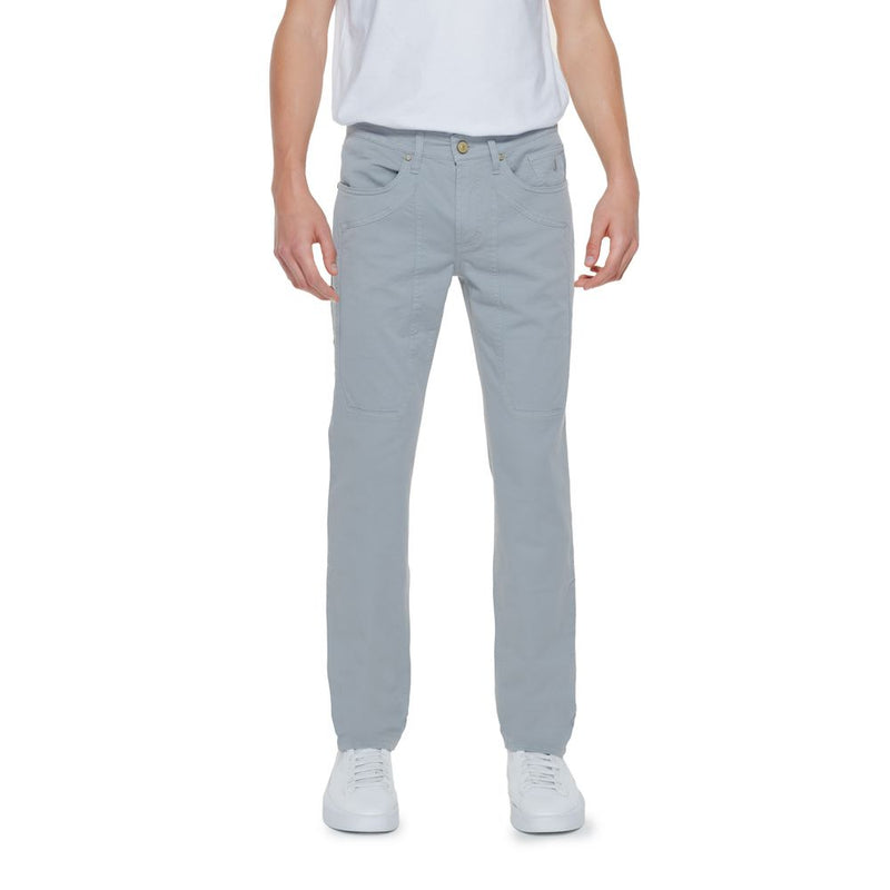 Jeckerson Gray Cotton Jeans & Pant