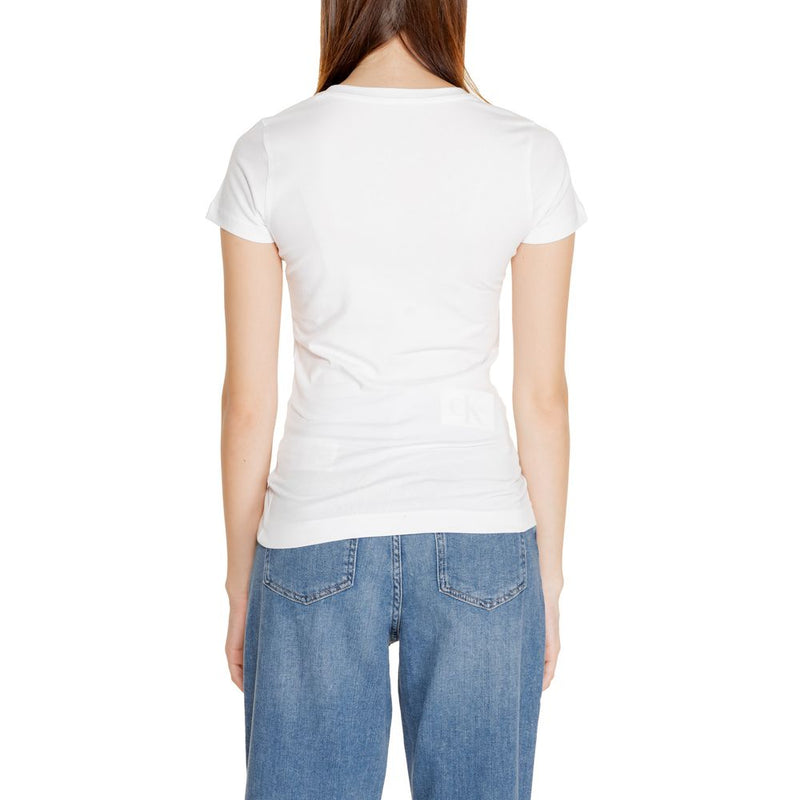 Guess White Cotton Tops & T-Shirt