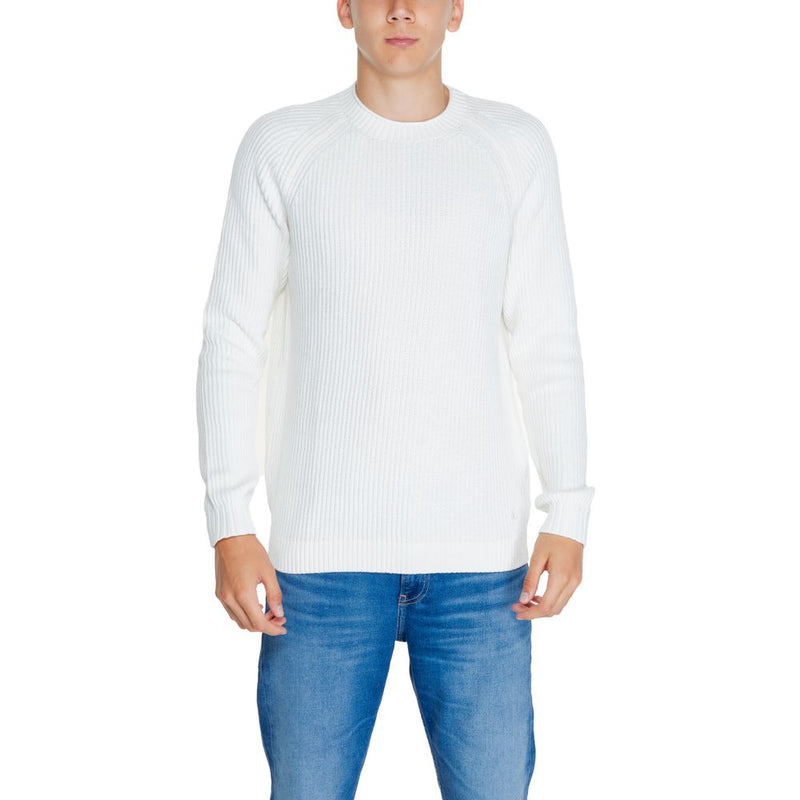 Calvin Klein Jeans White Organic Cotton Sweater