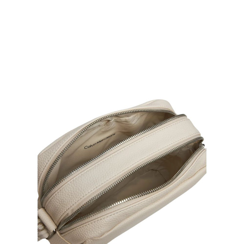 Calvin Klein Cream Recycled Polyester Leather Accessory