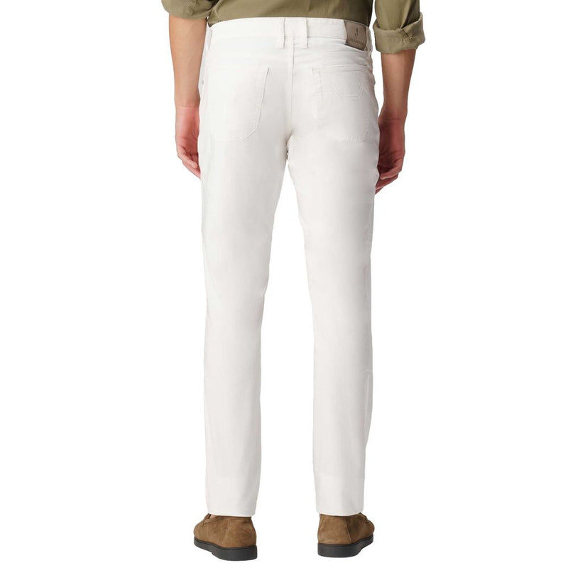 Jeckerson White Cotton Jeans & Pant