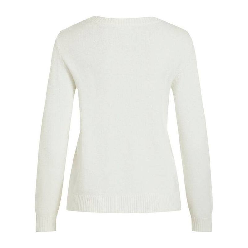 Vila Clothes White Viscose Sweater