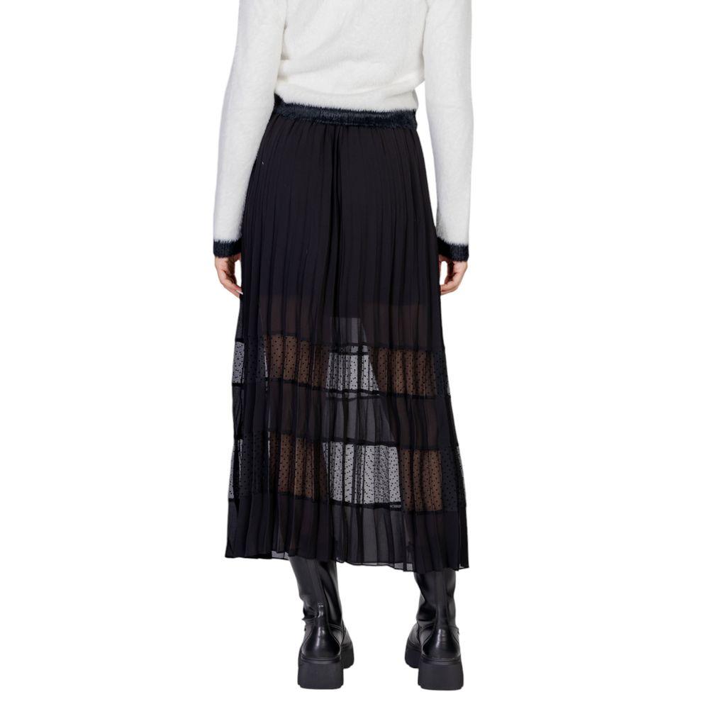 Morgan De Toi Black Polyester Skirt