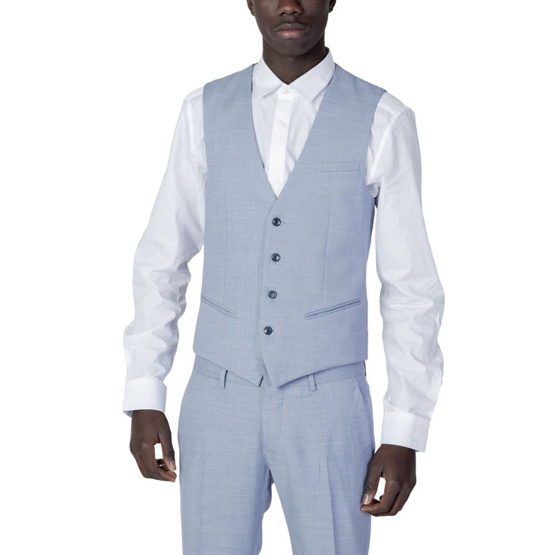 Antony Morato Blue Polyester Vest