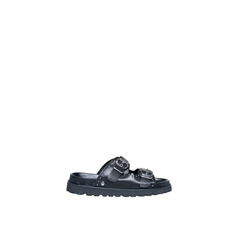 Cult Black Leather Sandal