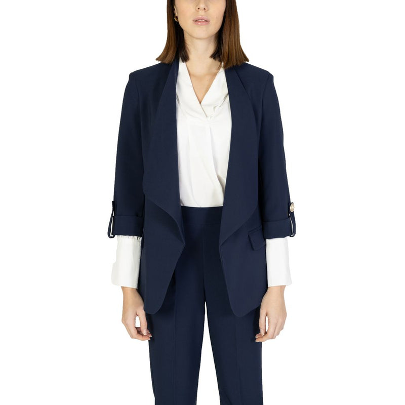 Rinascimento Blue Polyester Suits & Blazer