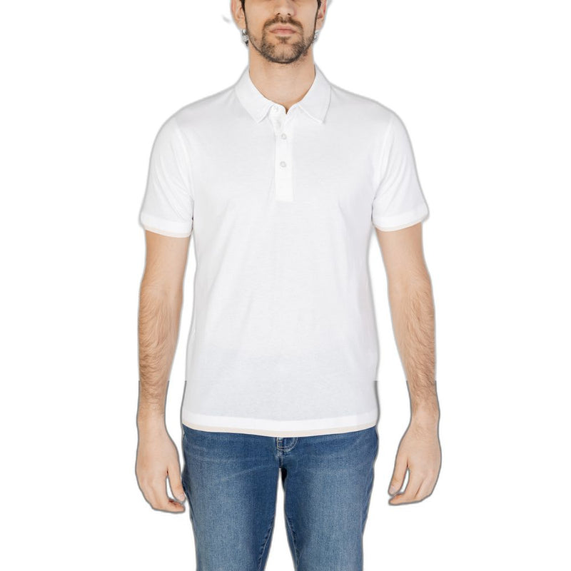 Hamaki-Ho White Cotton Polo Shirt