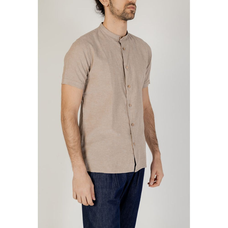 Hamaki-Ho Beige Linen Shirt