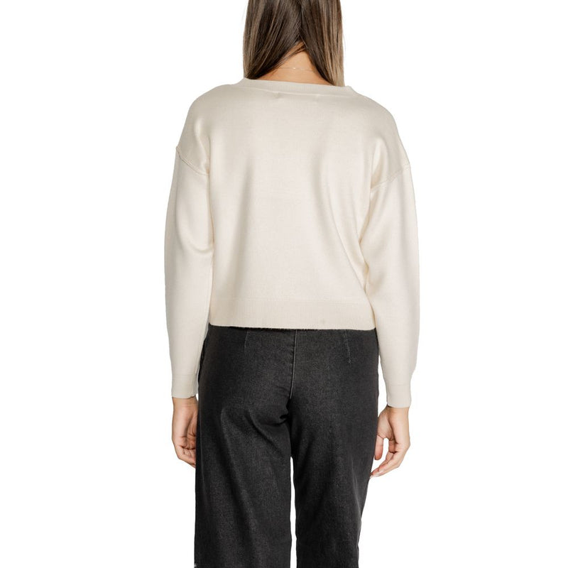 Vero Moda White Viscose Sweater