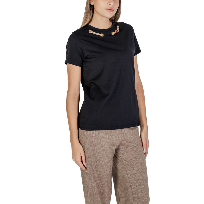 Alviero Martini Prima Classe Black Cotton Tops & T-Shirt