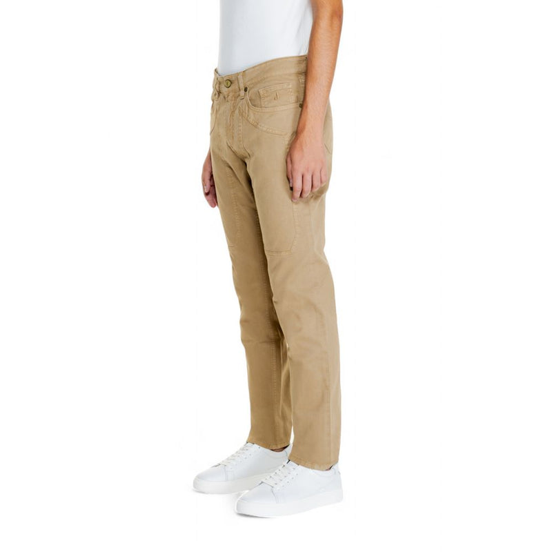 Jeckerson Beige Cotton Jeans & Pant