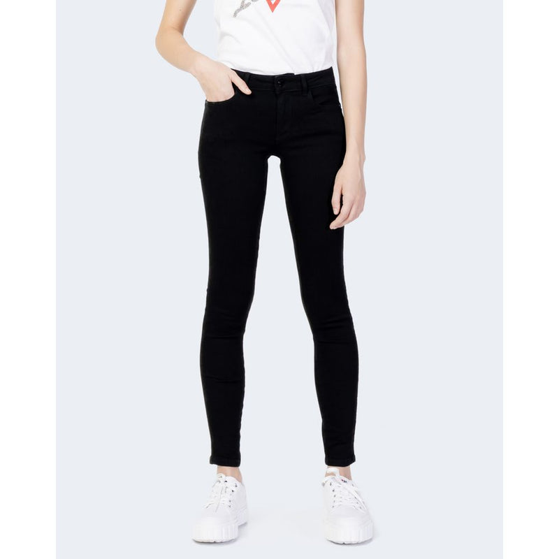 Guess Black Cotton Jeans & Pant