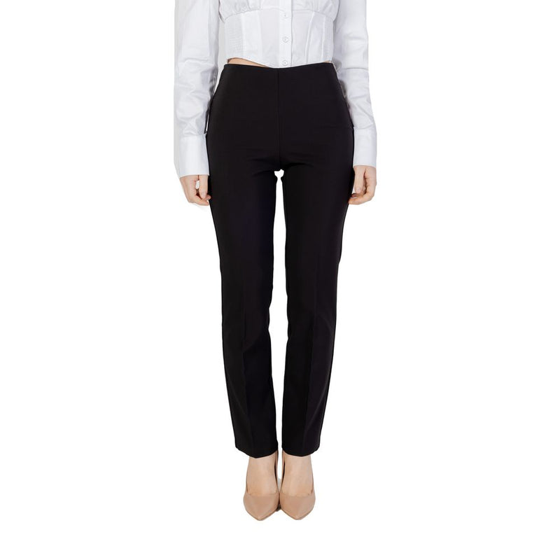 Sandro Ferrone Black Polyester Jeans & Pant