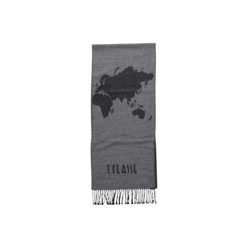 Alviero Martini Prima Classe Gray Polyacrylic Scarf