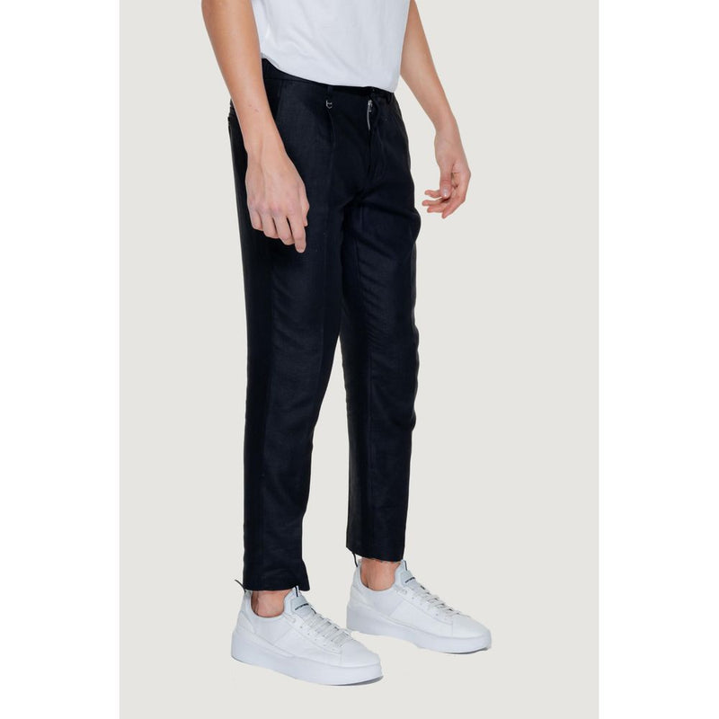 Antony Morato Black Linen Jeans & Pant