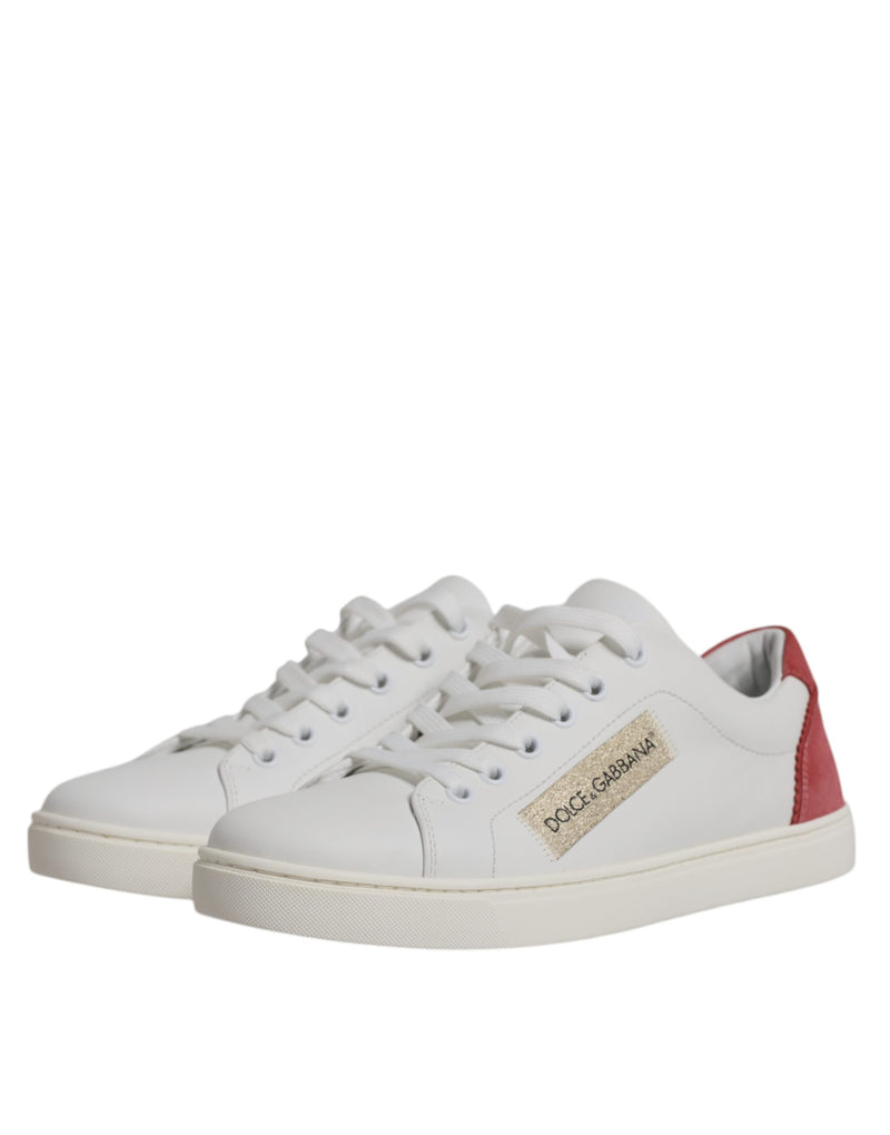 Dolce & Gabbana White London Calf Leather Sneakers Shoes