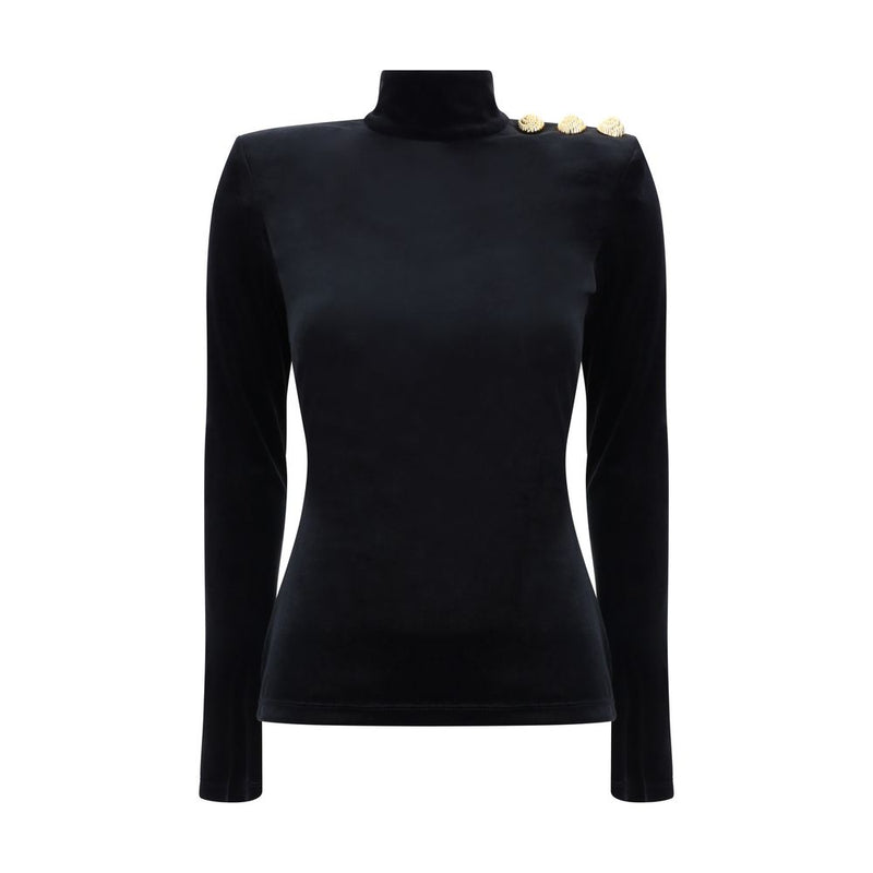 Balmain Turtleneck Long Sleeve Jersey